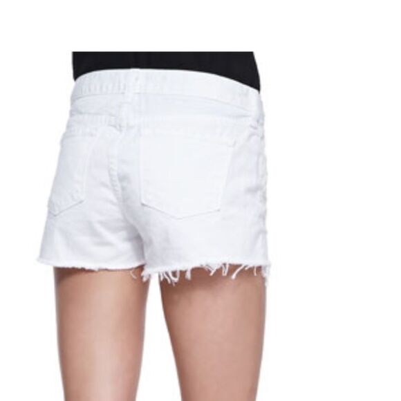 J Brand  Cutoff Denim Shorts, Vixen White - Picture 2 of 10